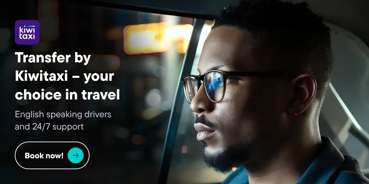 Transfer by Kiwitaxi: English-speaking drivers and 24/7 support. Book now.